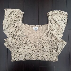 Cheetah print small top